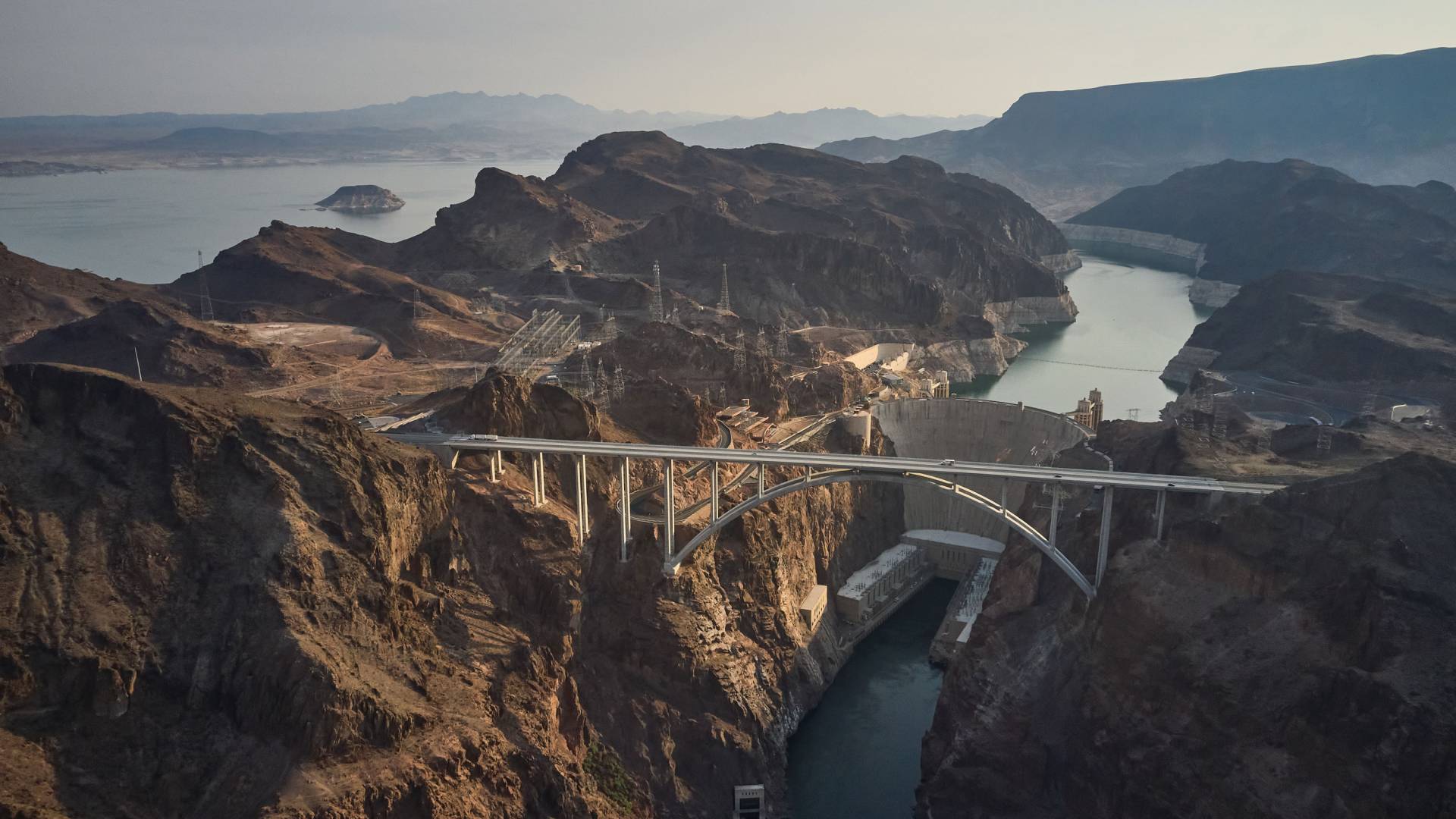 A bridge and a dam