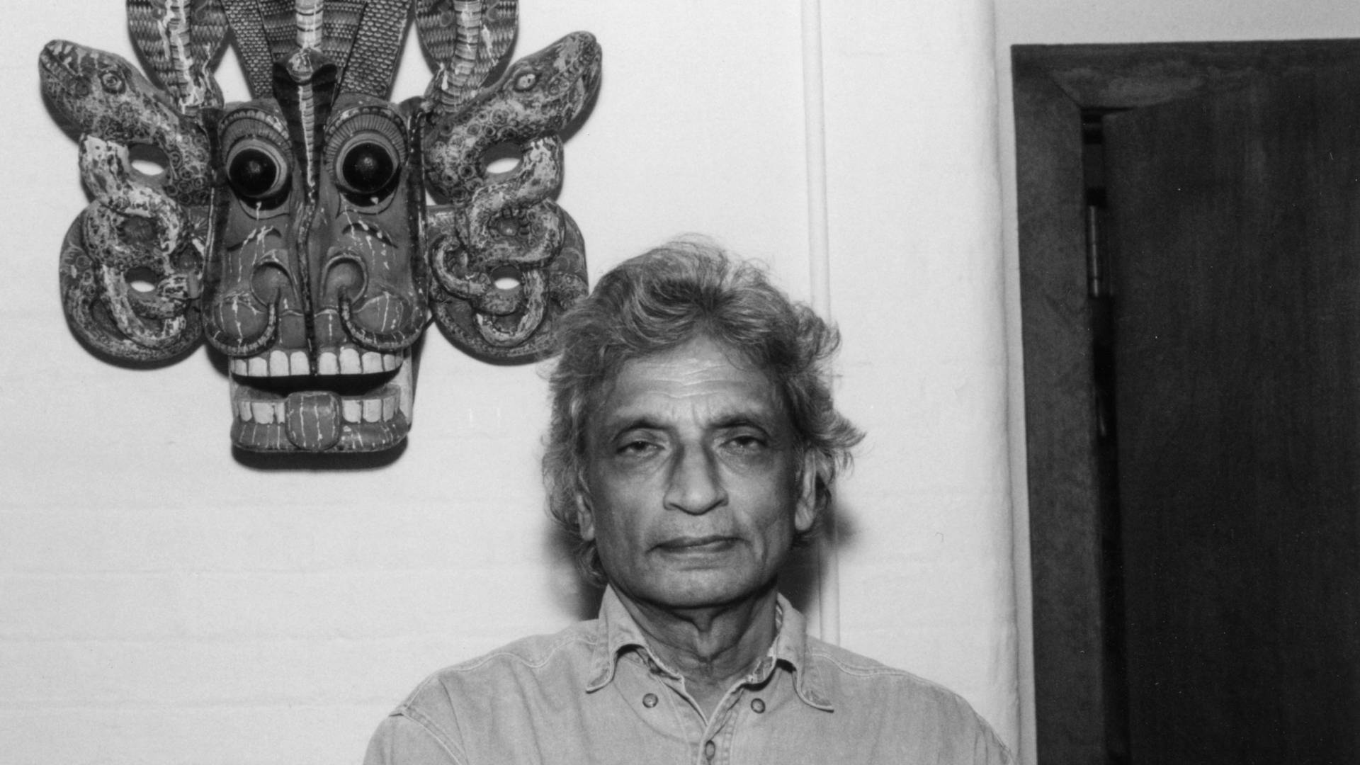 Gananath Obeyesekere and a mask
