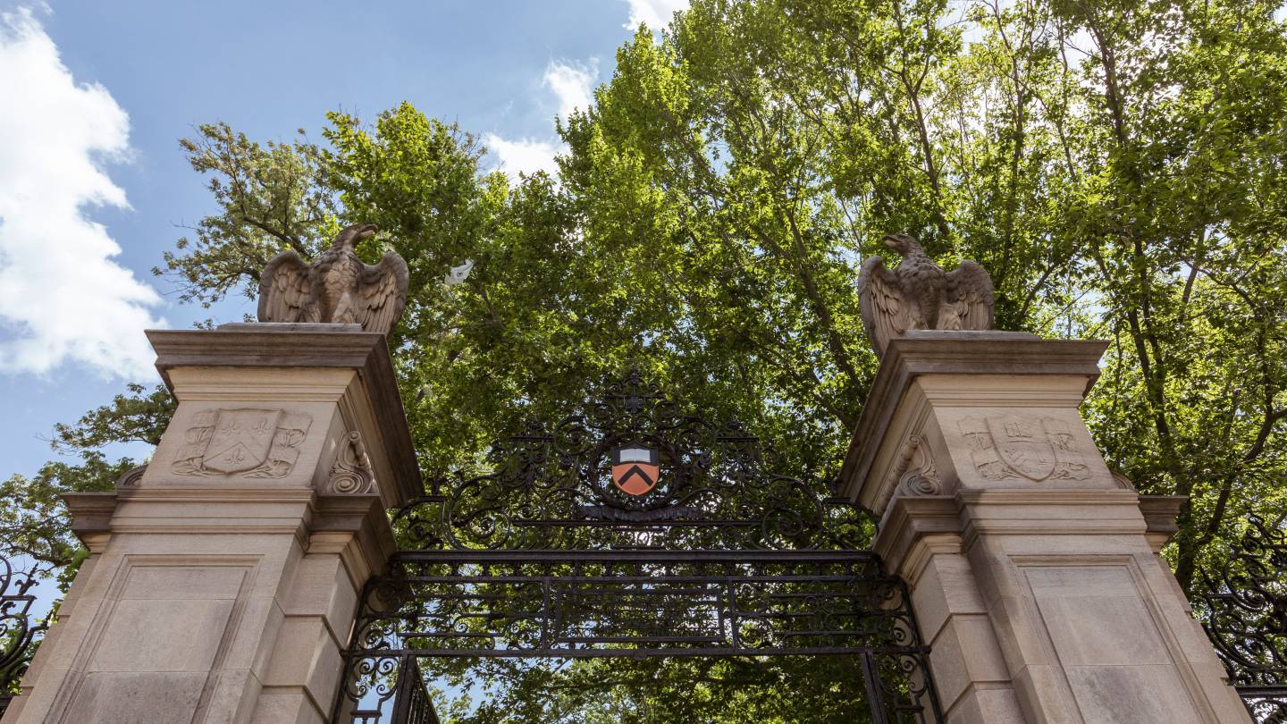 Top of FitzRandolph Gate