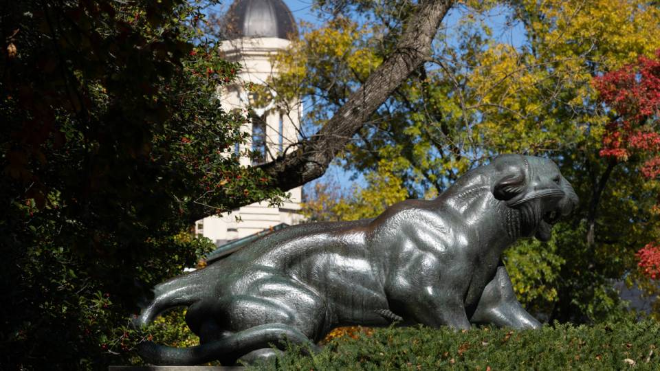 Statue of a tiger