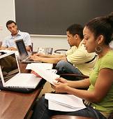 Students in class