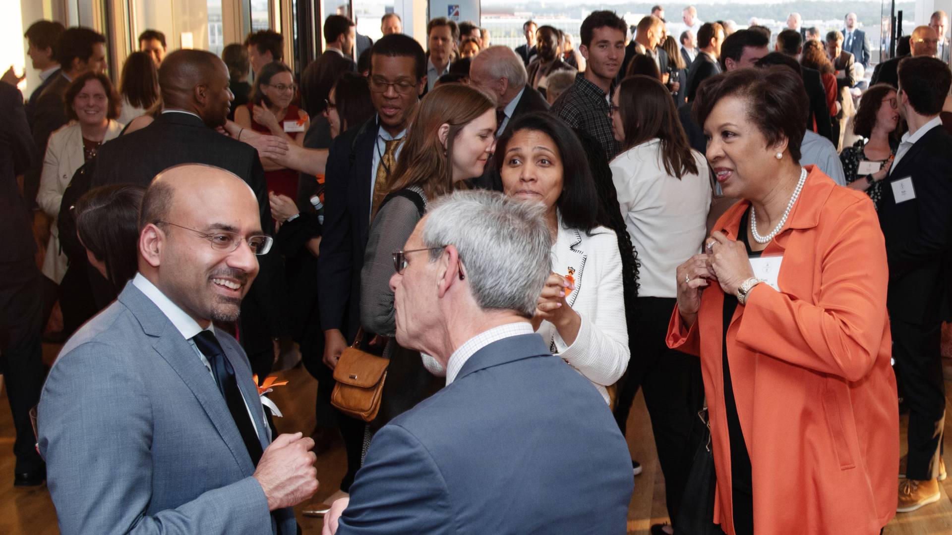 People attending the SPIA in DC opening event
