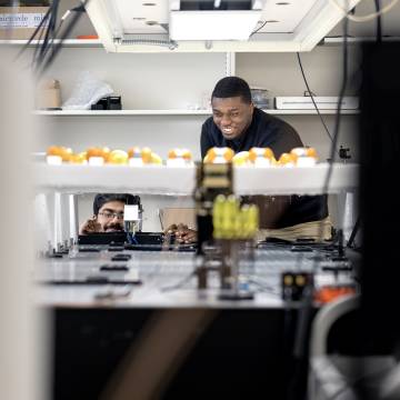 students in lab