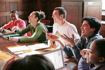 Students in class