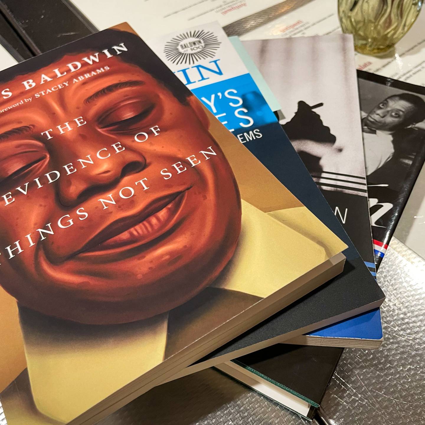 A stack of books
