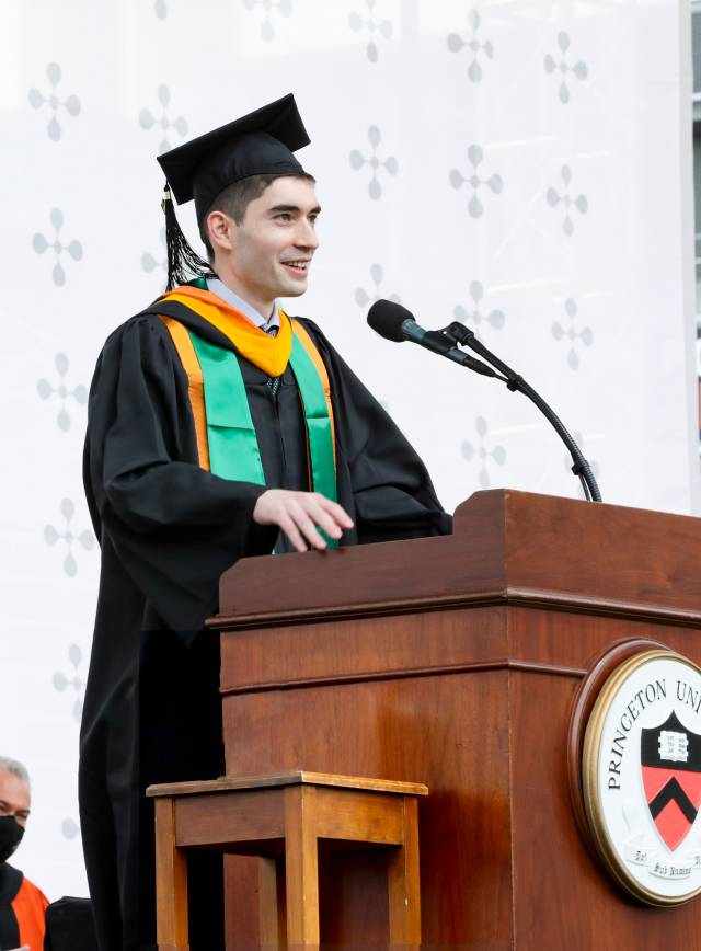Taishi Nakase at the podium